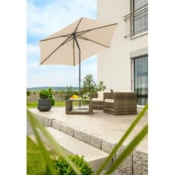 Schneider Schirme Marktschirm Ø 270 Cm Natur Mit Push-Up Mechanik -Doppler Verkäufe 2024 4000570664028 66402 2