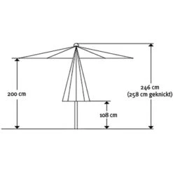 Schneider Schirme Marktschirm Ø 270 Cm Natur Mit Push-Up Mechanik -Doppler Verkäufe 2024 4000570664028 66402 7