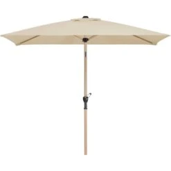 Schneider Schirme Marktschirm 150 Cm X 230 Cm Natur Mit Kurbelmechanik -Doppler Verkäufe 2024 4000570688024 2630 S 3