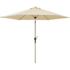 Schneider Schirme Marktschirm Ø 270 Cm Natur Mit Kurbelmechanik -Doppler Verkäufe 2024 4000570689021 2630 S 3