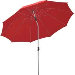 Schneider Schirme Marktschirm Ø 220 Cm Rot Mit Push-Up Mechanik