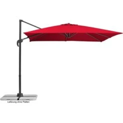 Schneider Schirme Ampelschirm 270 Cm X 340 Cm Rot Mit Kurbelmechanik