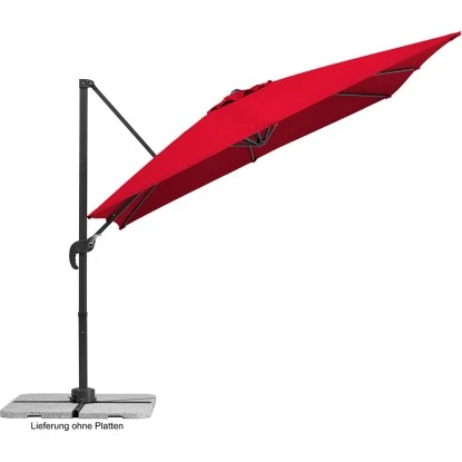 Schneider Schirme Ampelschirm 270 Cm X 340 Cm Rot Mit Kurbelmechanik 4 Schneider Schirme Ampelschirm 270 Cm X 340 Cm Rot Mit Kurbelmechanik – Bild 2