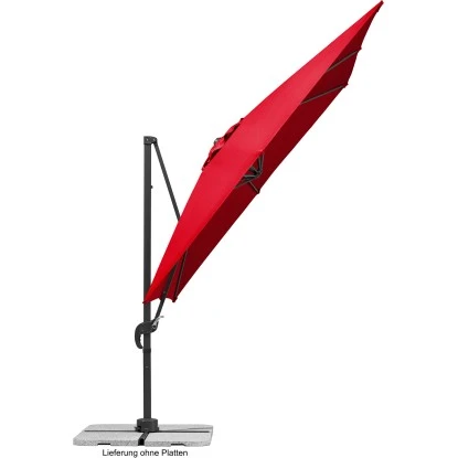 Schneider Schirme Ampelschirm 270 Cm X 340 Cm Rot Mit Kurbelmechanik 6 Schneider Schirme Ampelschirm 270 Cm X 340 Cm Rot Mit Kurbelmechanik – Bild 4