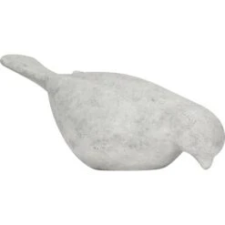 Deko-Figur Vogel 17,5 Cm Hellgrau
