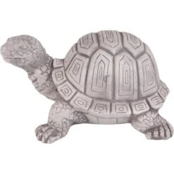 Gartenfigur Schildkröte 17 Cm Weiß