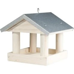 Vogelhaus Kiefernholz 24 Cmx 26 Cm X 26 Cm Weiß