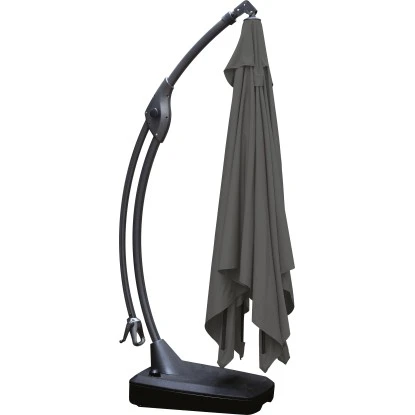 Ampelschirm Peoria 300 Cm X 300 Cm Anthrazit Mit Kurbel 5 Ampelschirm Peoria 300 Cm X 300 Cm Anthrazit Mit Kurbel – Bild 3