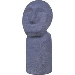 Deko-Figur Osterinsel Aus Fiberclay 23 Cm X 20 Cm X 51 Cm Dunkelgrau
