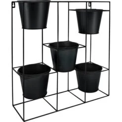 Hängeblumen-Gestell 38 Cm X 34,5 Cm Schwarz