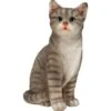 Deko-Figur Katze Sitzend Aus Polyresin 20,5 Cm X 14 Cm X 28,5 Cm Grau -Doppler Verkäufe 2024 4048126018338 S01 290920 L