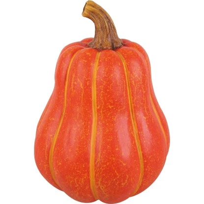 Deko-Kürbis Aus Polystone 34 Cm X 25 Cm X 25 Cm Dunkelorange 3 Deko-Kürbis Aus Polystone 34 Cm X 25 Cm X 25 Cm Dunkelorange
