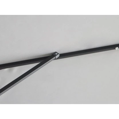 Sonnenschirm Wando Ø 270 Cm Grau Mit Kurbel Und LED-Beleuchtung 12 Sonnenschirm Wando Ø 270 Cm Grau Mit Kurbel Und LED-Beleuchtung – Bild 10