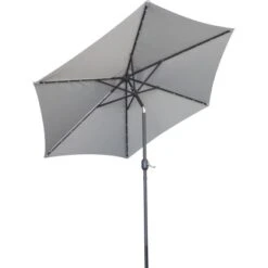 Sonnenschirm Wando Ø 270 Cm Grau Mit Kurbel Und LED-Beleuchtung 18 Sonnenschirm Wando Ø 270 Cm Grau Mit Kurbel Und LED-Beleuchtung -Doppler Verkäufe 2024 4048126055265 30