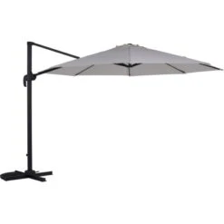 Ampelschirm Mendota Ø 300 Cm Ecru Mit Kurbelmechanik