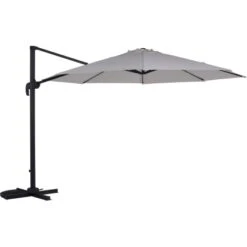 Ampelschirm Mendota Ø 340 Cm Ecru Mit Kurbelmechanik