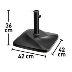 Schirmständer Dalveen Schwarz 25 Kg -Doppler Verkäufe 2024 4048126607679 VM01 140920