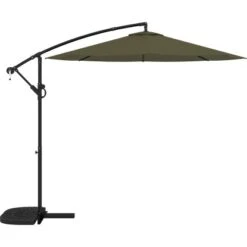 Ampelschirm Alvarado Ø 300 Cm Oliv Mit Kurbelmechanik