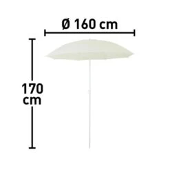 Marktschirm Ø 160 Cm Mit Push-Up Mechanik -Doppler Verkäufe 2024 4048126625710 150