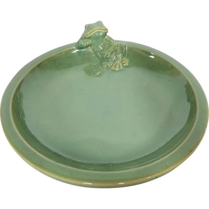 Vogeltränke Mit Frosch 9,5 Cm Grün 3 Vogeltränke Mit Frosch 9,5 Cm Grün