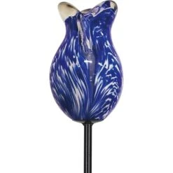 Gartenstecker Glaselement Tulpe Blau 88 Cm -Doppler Verkäufe 2024 4048128019913 20