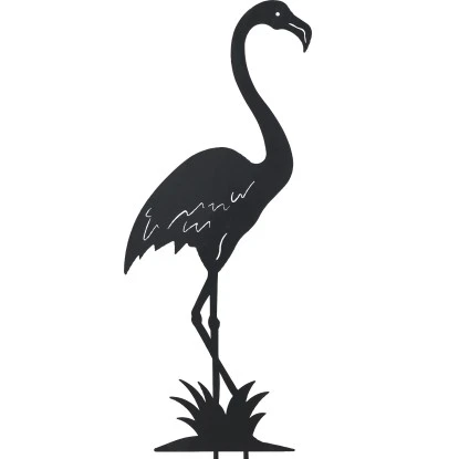 Gartenstecker Flamingo 90 Cm Dunkelgrün 4 Gartenstecker Flamingo 90 Cm Dunkelgrün – Bild 2