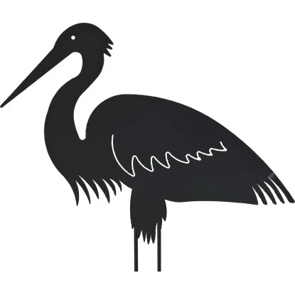 Gartenstecker Storch 90 Cm Dunkelgrün 4 Gartenstecker Storch 90 Cm Dunkelgrün – Bild 2