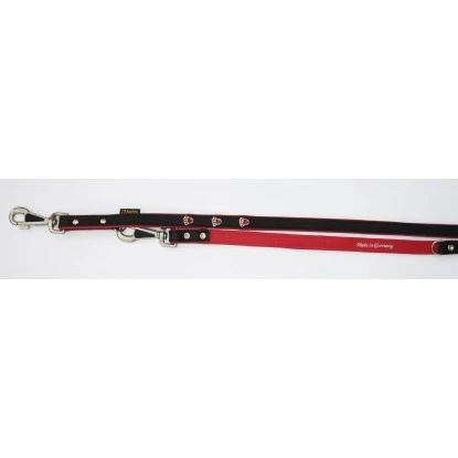 Heim Hundeleine Schwarz Mit Roten Pfoten Breite 16 Mm Länge 200 Cm 8 Heim Hundeleine Schwarz Mit Roten Pfoten Breite 16 Mm Länge 200 Cm – Bild 6