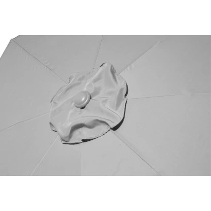 Gartenfreude Marktschirm Ø 270 Cm Grau Mit Kurbelmechanik 5 Gartenfreude Marktschirm Ø 270 Cm Grau Mit Kurbelmechanik – Bild 3