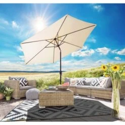 Gartenfreude Marktschirm Ø 200 Cm Creme Mit Kurbelmechanik 9 Gartenfreude Marktschirm Ø 200 Cm Creme Mit Kurbelmechanik -Doppler Verkäufe 2024 4251083905744 4655 01