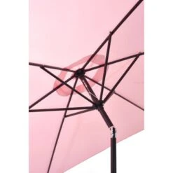 Gartenfreude Marktschirm Ø 200 Cm Rosa Mit Kurbelmechanik -Doppler Verkäufe 2024 4251083905768 4655 02