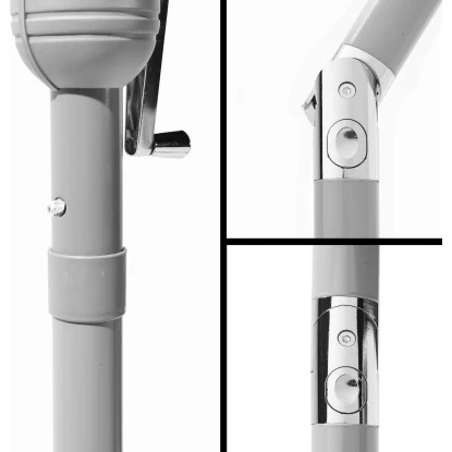 Gartenfreude Marktschirm Ø 300 Cm Anthrazit Mit Kurbelmechanik 7 Gartenfreude Marktschirm Ø 300 Cm Anthrazit Mit Kurbelmechanik – Bild 5