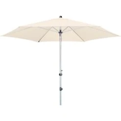 Doppler Marktschirm Expert Auto Tilt Ø 266 Cm Natur Mit Kurbelmechanik