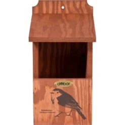 Dobar Nistkasten Mit Siebdruckmotiv Rotkehlchen 17 X 18 X 32 Cm Kiefer FSC® -Doppler Verkäufe 2024 4320016 3856 02