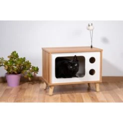 Dobar Katzenhöhle TV-Design Mit Spielbällen 50 X 29 X 40 Cm Holz,Braun-Weiß FSC® 19 Dobar Katzenhöhle TV-Design Mit Spielbällen 50 X 29 X 40 Cm Holz,Braun-Weiß FSC® -Doppler Verkäufe 2024 4320909 3856 09