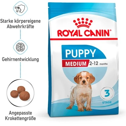Royal Canin Medium Puppy Trockenfutter Für Welpen Mittelgroßer Hunderassen 4 Kg 3 Royal Canin Medium Puppy Trockenfutter Für Welpen Mittelgroßer Hunderassen 4 Kg