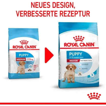 Royal Canin Medium Puppy Trockenfutter Für Welpen Mittelgroßer Hunderassen 4 Kg 4 Royal Canin Medium Puppy Trockenfutter Für Welpen Mittelgroßer Hunderassen 4 Kg – Bild 2