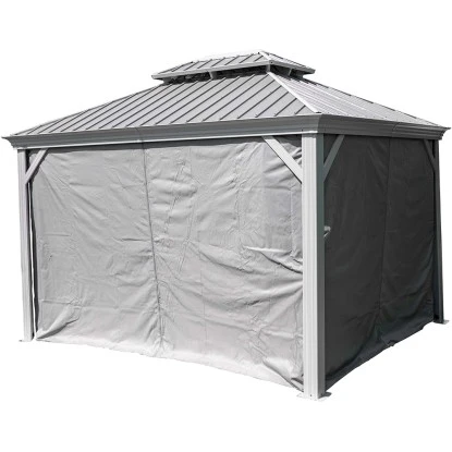 Sojag Aluminium Pavillon Messina 12 X 16 Champagner 363 X 483 X 307 Cm 12 Sojag Aluminium Pavillon Messina 12 X 16 Champagner 363 X 483 X 307 Cm – Bild 10