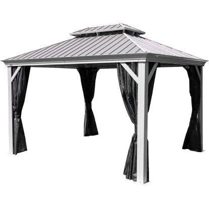 Sojag Aluminium Pavillon Messina 12 X 16 Champagner 363 X 483 X 307 Cm 6 Sojag Aluminium Pavillon Messina 12 X 16 Champagner 363 X 483 X 307 Cm – Bild 4