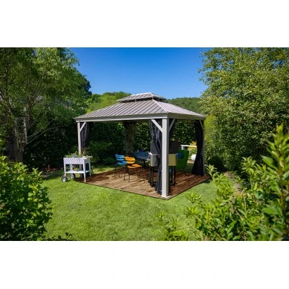 Sojag Aluminium Pavillon Messina 12 X 16 Champagner 363 X 483 X 307 Cm 9 Sojag Aluminium Pavillon Messina 12 X 16 Champagner 363 X 483 X 307 Cm – Bild 7