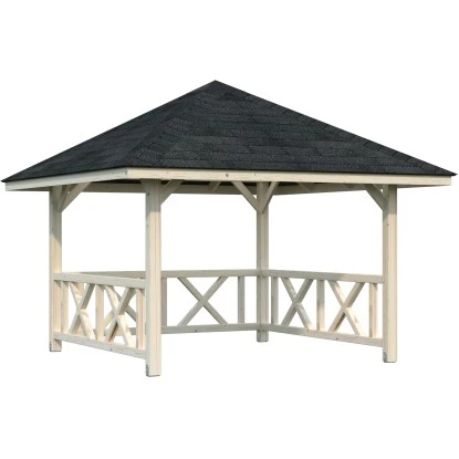 Palmako Holz-Pavillon Bianca 8,3 M² Set 1 Tansparent Tauchgrundiert 3 Palmako Holz-Pavillon Bianca 8,3 M² Set 1 Tansparent Tauchgrundiert