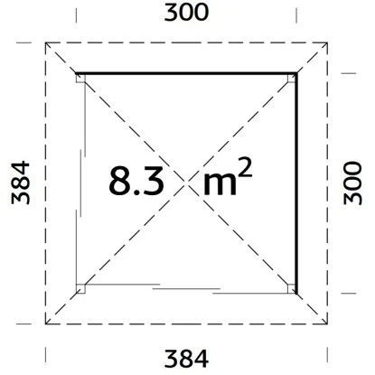 Palmako Holz-Pavillon Bianca 8,3 M² Set 4 Braun Tauchgrundiert 4 Palmako Holz-Pavillon Bianca 8,3 M² Set 4 Braun Tauchgrundiert – Bild 2