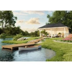 Palmako Holz-Pavillon Bianca 16,6 M² Set 2 Natur / Unbehandelt -Doppler Verkäufe 2024 4743142005118 4980 AB 03