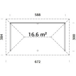 Palmako Holz-Pavillon Bianca 16,6 M² Set 2 Braun Tauchgrundiert -Doppler Verkäufe 2024 4743142005132 4980 VM 02