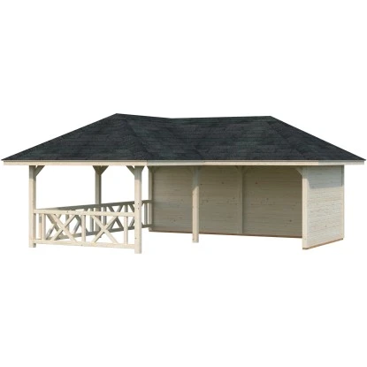 Palmako Holz-Pavillon Bianca 24,9 M² Set 1 Tansparent Tauchgrundiert 4 Palmako Holz-Pavillon Bianca 24,9 M² Set 1 Tansparent Tauchgrundiert – Bild 2