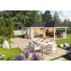Palmako Holz-Pavillon Bianca 24,9 M² Set 3 Natur / Unbehandelt 9 Palmako Holz-Pavillon Bianca 24,9 M² Set 3 Natur / Unbehandelt -Doppler Verkäufe 2024 4743142018804 4980 AB 04