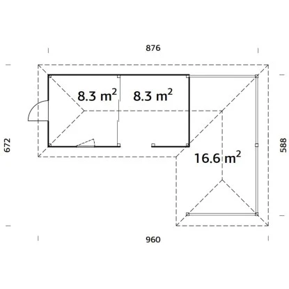 Palmako Holz-Pavillon Bianca 33,2 M² Set 1 Tansparent Tauchgrundiert 5 Palmako Holz-Pavillon Bianca 33,2 M² Set 1 Tansparent Tauchgrundiert – Bild 3