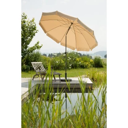 Schneider Schirme Balkonschirm Aquila Ø 250 Cm Natur Mit Push-Up Mechanik 4 Schneider Schirme Balkonschirm Aquila Ø 250 Cm Natur Mit Push-Up Mechanik – Bild 2