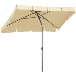 Schneider Schirme Balkonschirm Aquila 120 Cm X 225 Cm Natur Mit Push-Up Mechanik