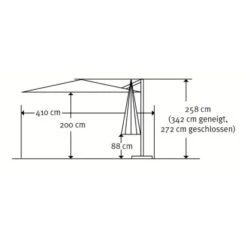 Schneider Schirme Ampelschirm Bermuda Ø 350 Cm Rot Mit Kurbelmechanik -Doppler Verkäufe 2024 475706 2630 15